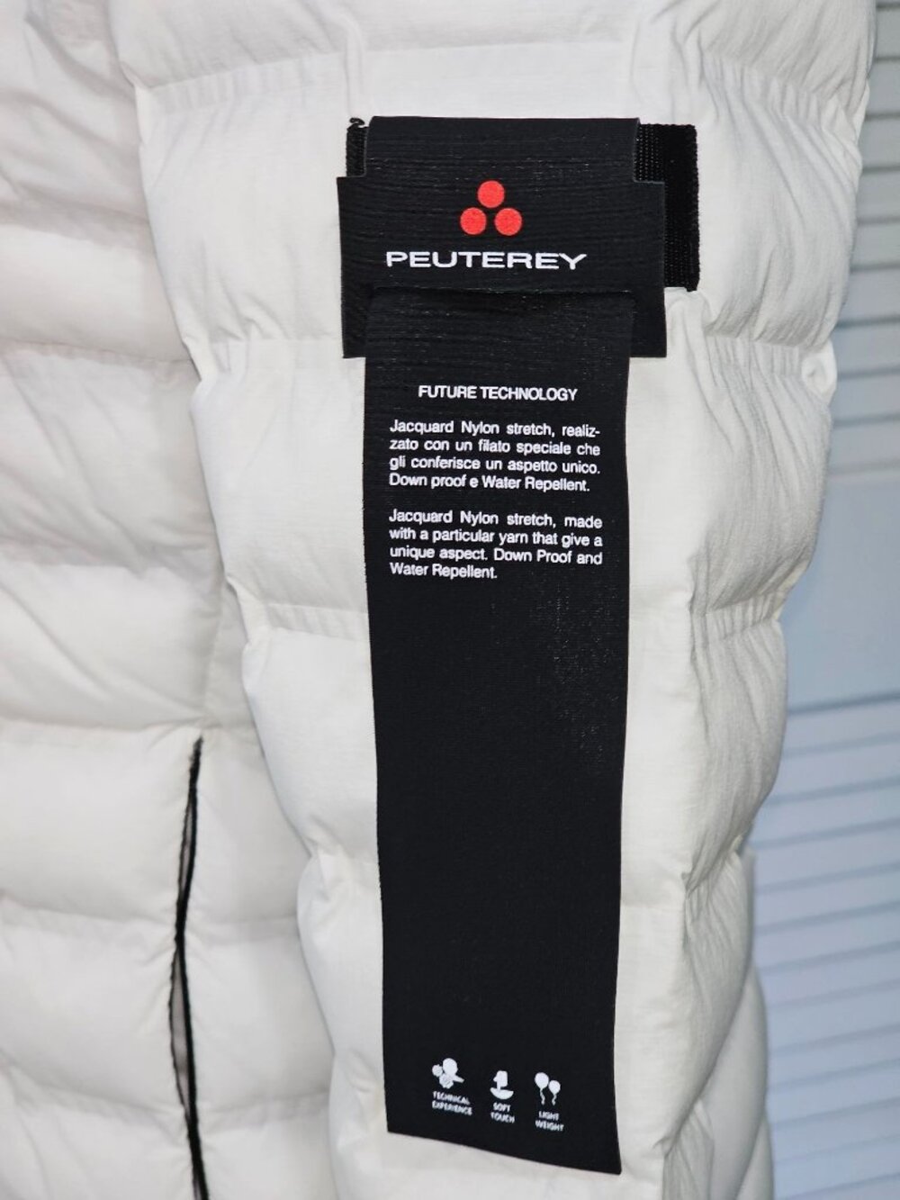 NWT Peuterey Women's Bianco Polyester Quilted Down Jacket Size 40 S 1937 - Picture 5 of 16